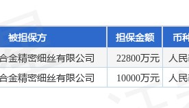 博威合金披露2笔对外担保，被担保方为宁波博威合金精密细丝有限公司