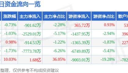 股票行情快报：网达软件（603189）12月12日主力资金净卖出901.62万元