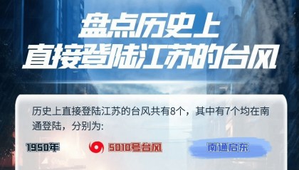 台风“竹节草”影响江苏，盘点那些来过江苏的台风
