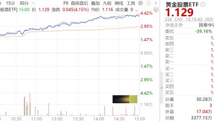 黄金股票ETF大涨点评