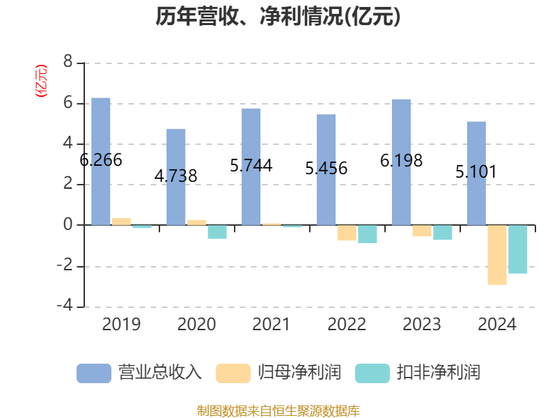 鸿博股份：2024年亏损2.93亿元