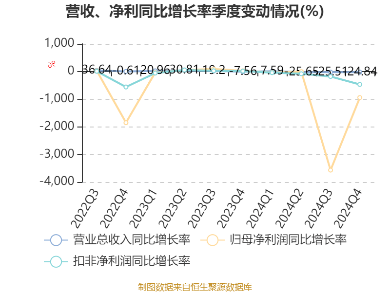 鸿博股份：2024年亏损2.93亿元